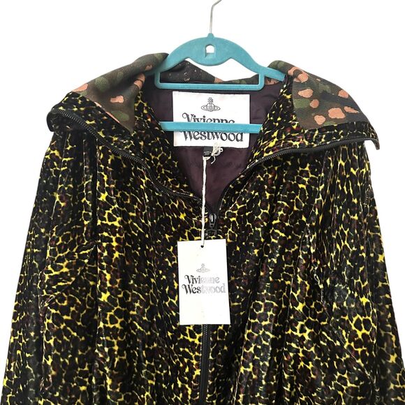 VIVIENNE WESTWOOD Wilma Leopard Bomber Jacket NWT Sz 40 (US 4)‎ - Picture 2 of 8